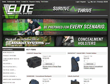 Tablet Screenshot of elitesurvival.com